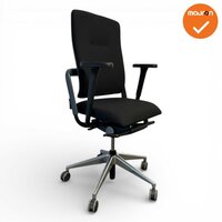 Rohde &amp; Grahl - Xenium - Classic -  Nieuwe zwarte stoffering - Nieuwe armpads - Chroom voetkruis - Antraciet rugbeugel