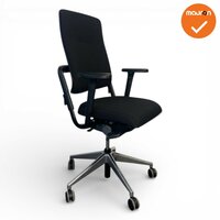 Rohde &amp; Grahl - Xenium - Classic -  Nieuwe zwarte stoffering - Nieuwe armpads - Chroom voetkruis - Antraciet rugbeugel