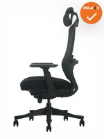 BUREAUSTOEL-FERRARA-ZWRT-STOFFERING