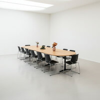 Ahrend vergadertafel - 515x120cm - Ovaal - bladkleur naar keuze
