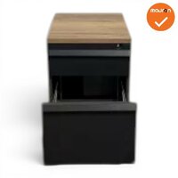 Ladeblok - 57x42x57cm - Antraciet - 2 lades - kunststof front 