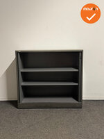 Ahrend - Roldeurkast - 110x120x45 cm - Antracietgrijs - Grijze deuren