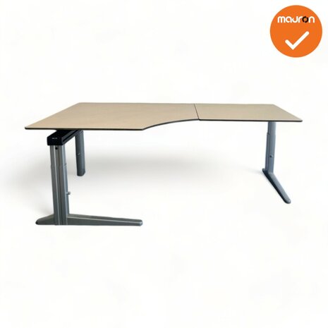 Ahrend Essa Hoekbureau - 200x120 - Ahorn Trespa blad - Hoek Links