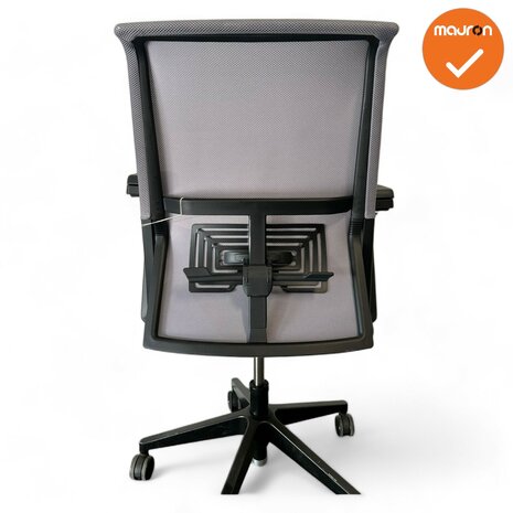 Haworth Comforto 59 - Grijze stoffering - zwart voetkruis