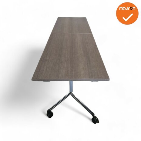 Klaptafel op wielen - 160x80 - Bladkleur naar keuze