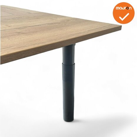 Hoekbureau - 200x160 - Ahrend 500 - Zilvergrijs - Rechte hoek 
