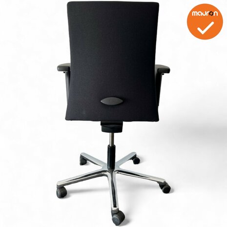 Haworth Comforto 55 Bureaustoel - Nieuwe zwarte stof - Chroom