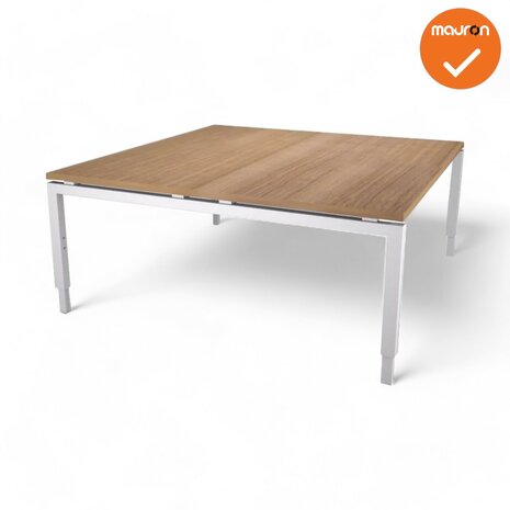 Vergadertafel - 160x160 - 4-Poots - Zelf samenstellen