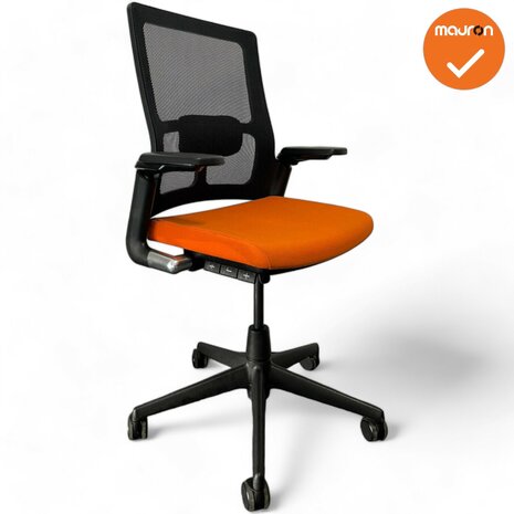 Ahrend 2020 bureaustoel - Medium rug - Oranje stoffering 