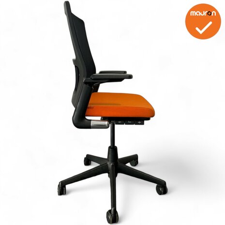 Ahrend 2020 bureaustoel - Medium rug - Oranje stoffering 