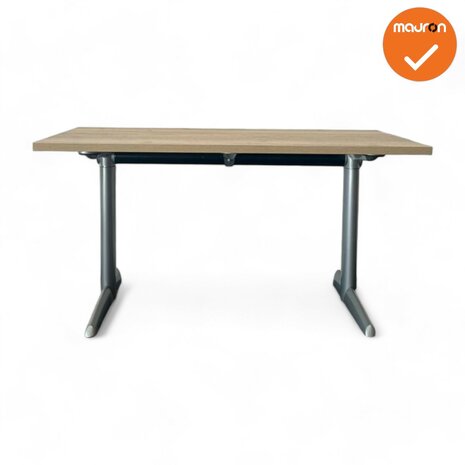 Ahrend 500 Elektrisch verstelbaar bureau - Nieuw blad naar keuze - 120x60cm - Zilvergrijs onderstel