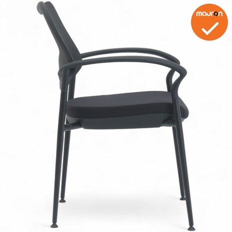 Curve - Design/Vergaderstoel - Netweave Zwart