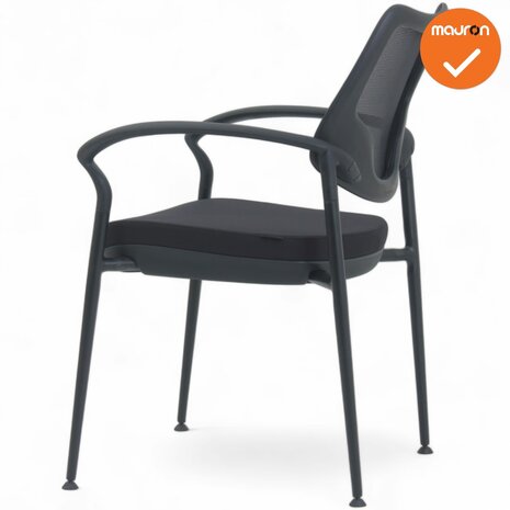 Curve - Design/Vergaderstoel - Netweave Zwart