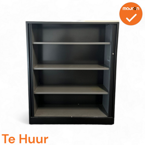 Huren: Ahrend Roldeurkast - 144x120x45 - Zwart