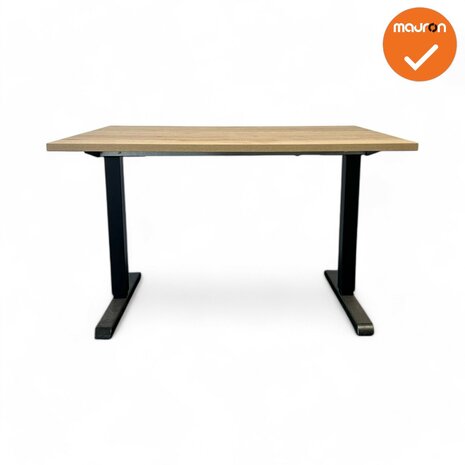 Bureau - Steelforce 300 Pro - Zit-Sta - Zwart onderstel - blad kleur en afmeting naar keuze