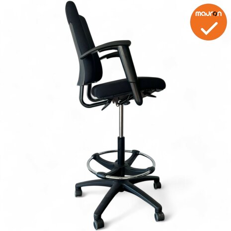 BMA Axia - Balie stoel - 8Z 2D armpads - hoge rug - zwarte stoffering 