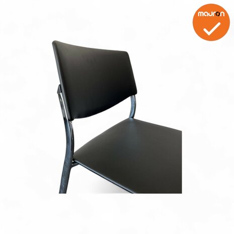 Ahrend Vergaderstoel - 460 - chrome onderstel - Kunstlederen bekleding naar keuze