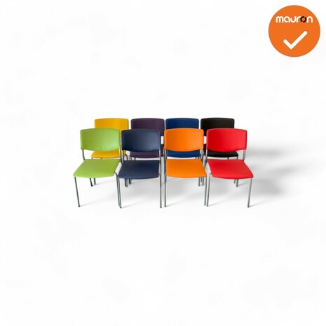 Ahrend Vergaderstoel - 460 - chrome onderstel - Kunstlederen bekleding naar keuze