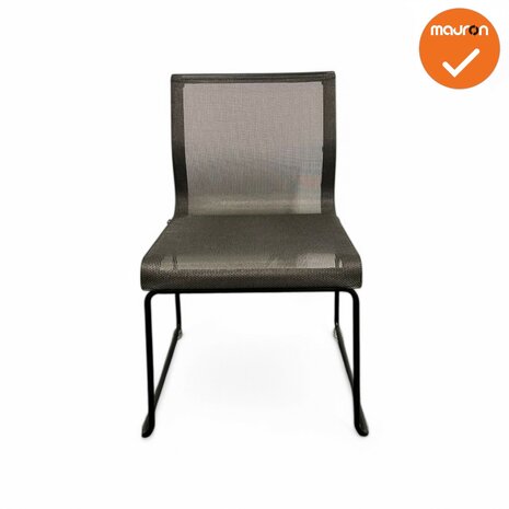 ICF Vergaderstoel - Stick chair sid base - bruin netweave 