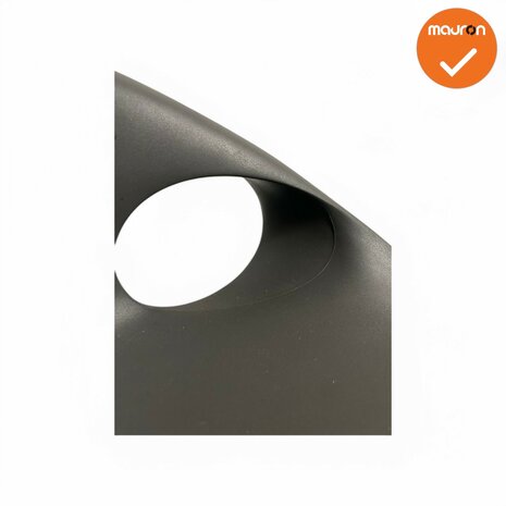 Barkruk - Tonon - Up chair - antraciet - chroom onderstel