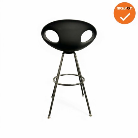 Barkruk - Tonon - Up chair - antraciet - chroom onderstel