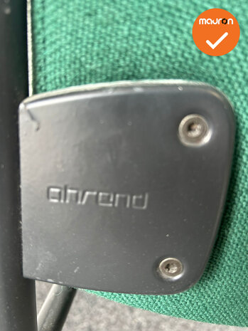 Vergaderstoel - Ahrend 320 - groene stoffering - zwart frame