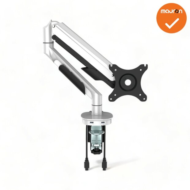 Monitor Arm - NIEUW - Voor &eacute;&eacute;n beeldscherm - Inclusief USB-poorten - Kleur naar keuze