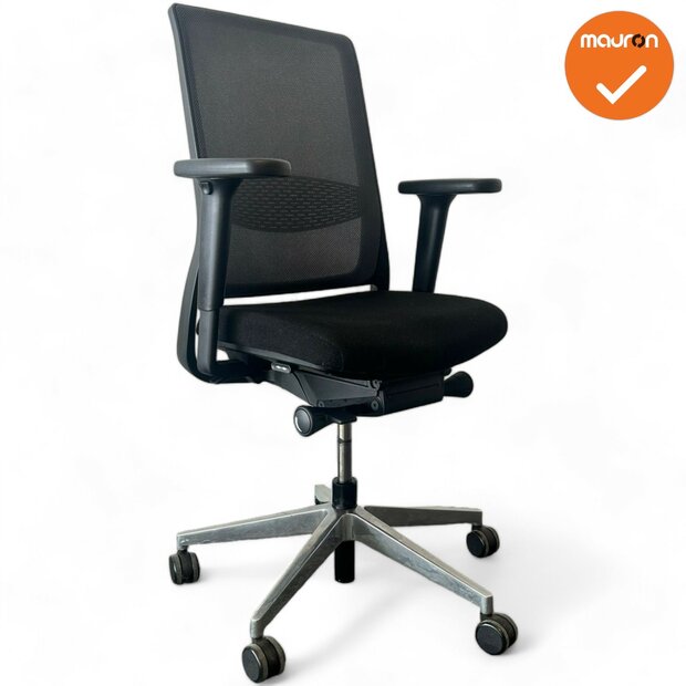 Gispen Zinn Bureaustoel - Zwart - Chroom voetkruis