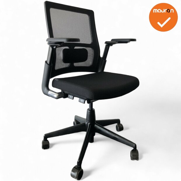 Ahrend 2020 bureaustoel - Medium rug - Zwarte stoffering