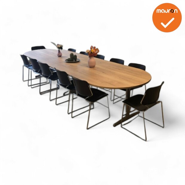 Vergadertafel - Ahrend 400x120 - Ovaal