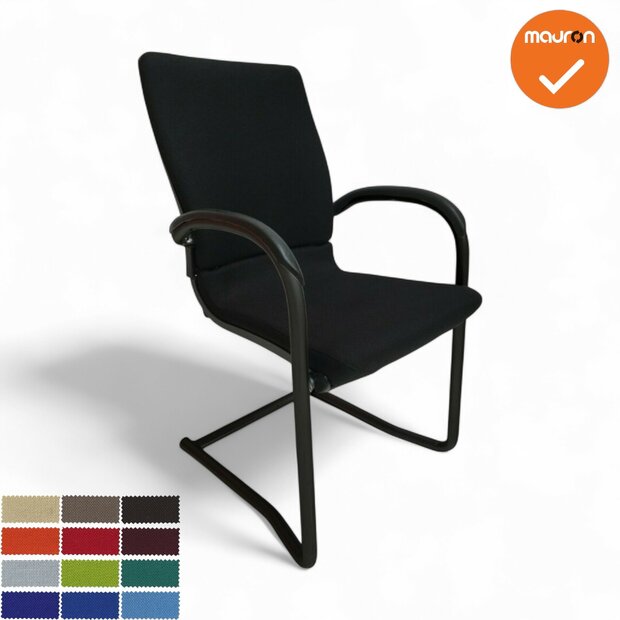 Ahrend 230 - Vergaderstoel - Zwart frame - Kleur naar keuze