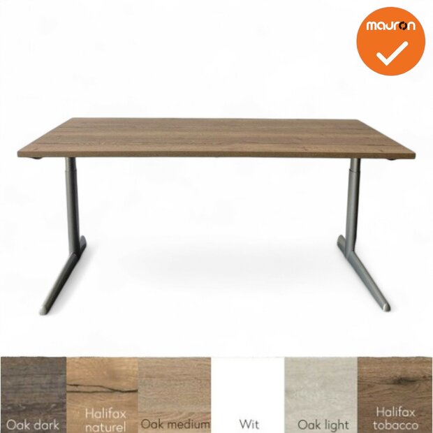 Bureau - Ahrend 500 - Handmatig - Zilvergrijs