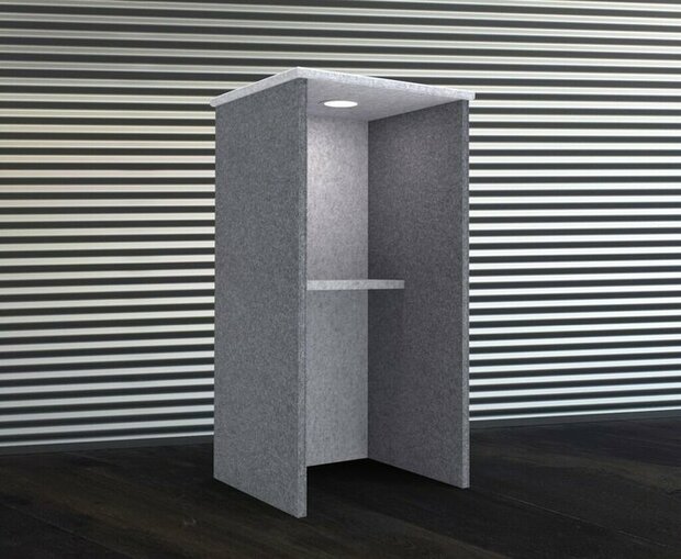 Akoestische Belcel - 225x108x100cm - Inclusief verlichting met sensor - 18 kleuren