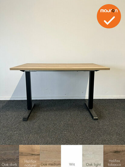 Steelforce Pro 300 compleet nieuw elektrisch zit-sta onderstel - Zwart onderstel - bladkleur naar keuze - maat naar keuze