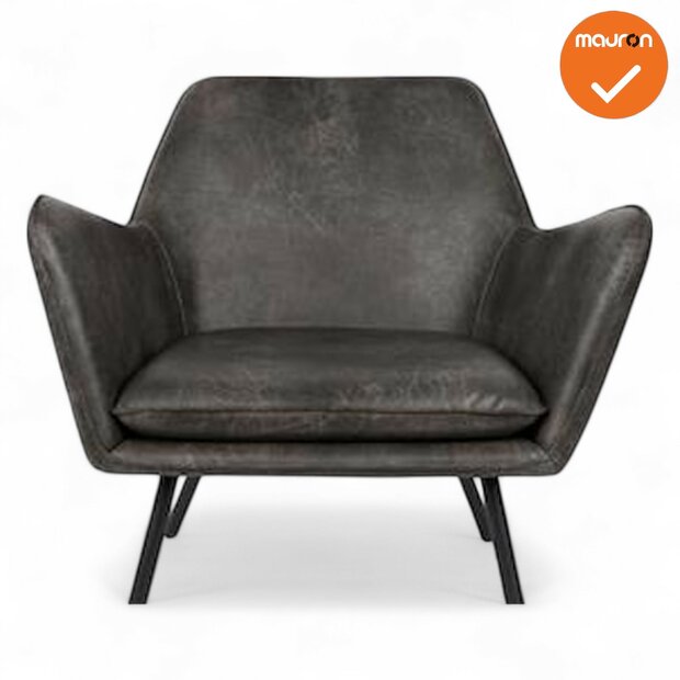 Fauteuil ontvangststoel - Salono van West - Donkergrijs