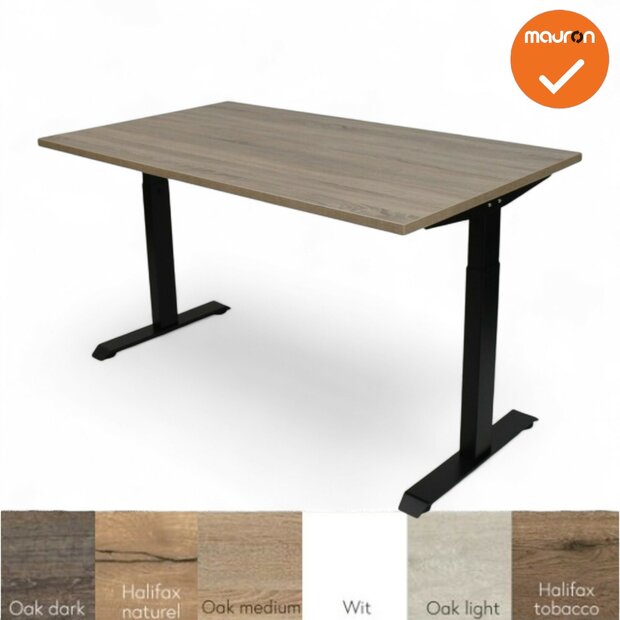 Mauforce Bureau - Handmatig verstelbaar - Zwart - Zelf samenstellen
