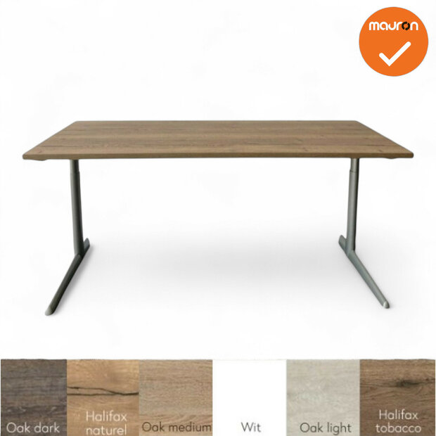 bureau - Ahrend 500 - Handmatig - Zilvergrijs