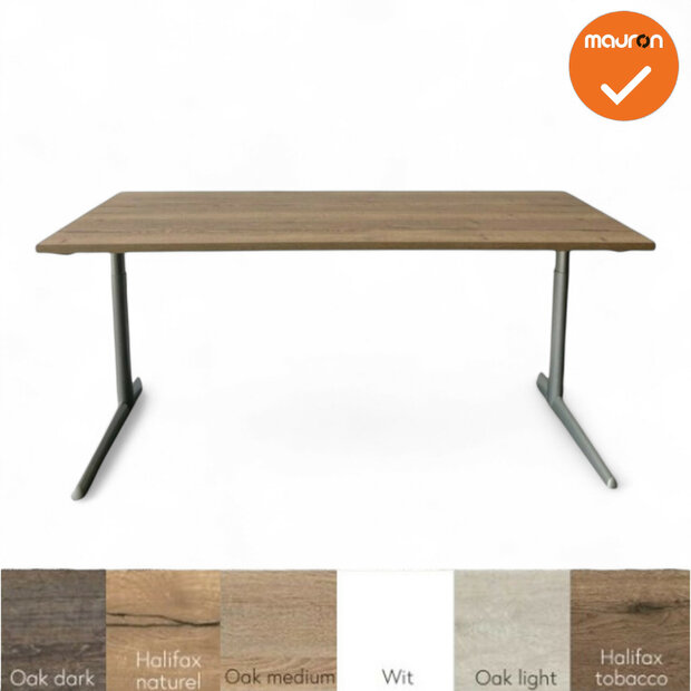 Bureau - Ahrend 500 - Handmatig - Zilvergrijs