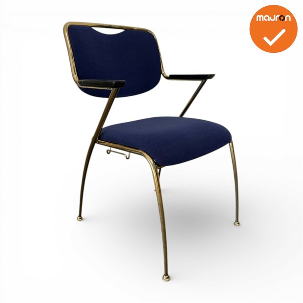 Brunner Vergaderstoel - Blauwe stoffering