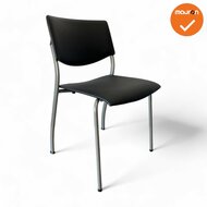 Ahrend Vergaderstoel - 460 - grijs onderstel - Kunstlederen bekleding naar keuze