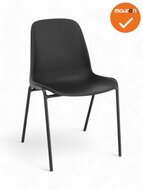 Kantinestoel Maxi - Zwart - zwart onderstel