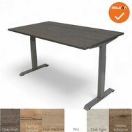 Mauforce Bureau - Handmatig verstelbaar - Zilvergrijs - Zelf samenstellen