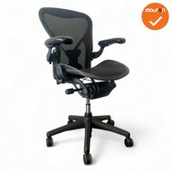 Herman Miller - Aeron - B - zwart voetkruis - Inclusief Posturefit