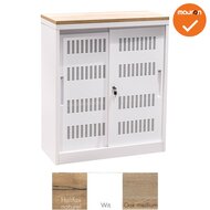 Schuifdeurkast -  Basic - Wit - 105cm