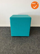 Rohde &amp; Grahl - Poef - met wielen - Turquoise