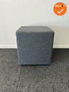 Rohde &amp; Grahl - Poef - met wielen - 45x45x45cm - Antraciet