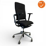 Rohde &amp; Grahl - Xenium - Classic -  Nieuwe zwarte stoffering - Nieuwe armpads - Chroom voetkruis - Antraciet rugbeugel