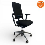 Rohde &amp; Grahl - Xenium - Classic -  Nieuwe zwarte stoffering - Nieuwe armpads - Chroom voetkruis - Antraciet rugbeugel