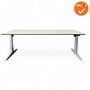 Bureau - Four-Two - Elektrisch - Zilvergrijs - 180x80 - Ahorn