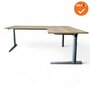 Hoekbureau - 200x160 - Ahrend 500 - Zilvergrijs - Rechte hoek 